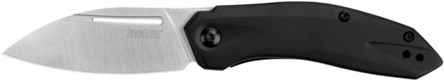 Kershaw Turismo Assisted Opening Folding Knife 2.9 in 8Cr13MoV Blade Steel Leaf Blade Stainless Steel Black Handle - Kershaw