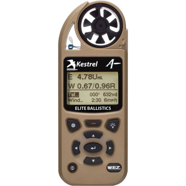 Kestrel 5700X WEZ Weather Meter w/Applied Ballistics Desert Tan