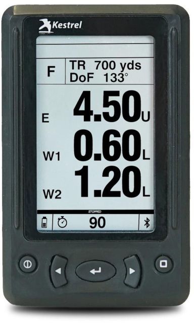 Kestrel Hud For 5 Series Ball- Istics Meters Black W/remote