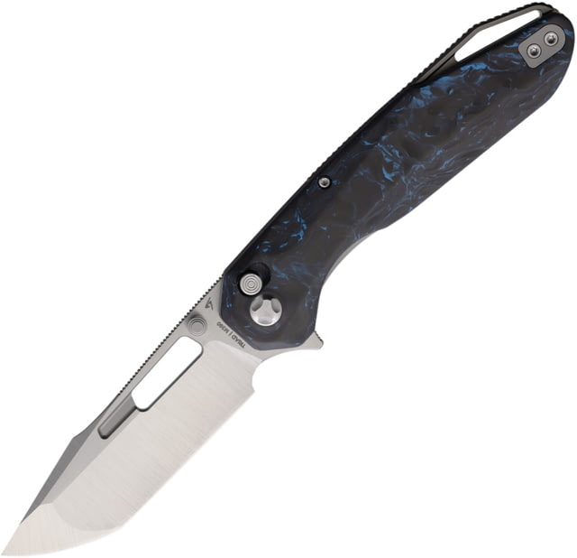 Ketuo Triad Button Linerlock Blue CF KETM052 - Ketuo
