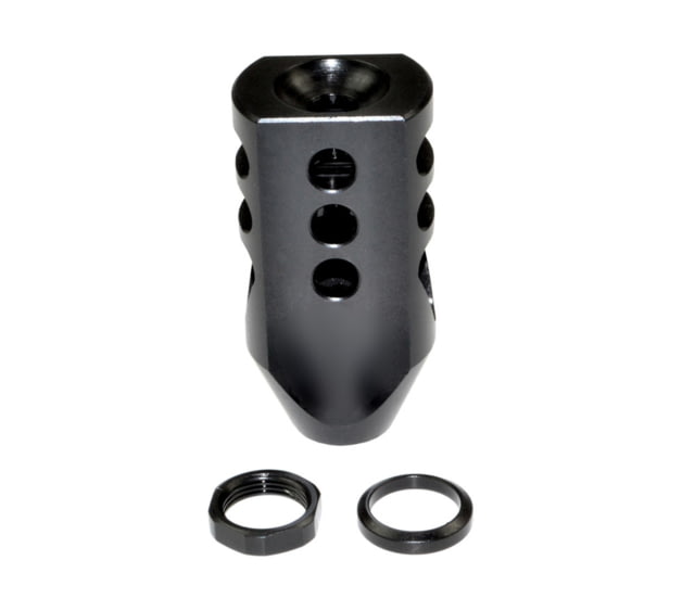 Kexuan 1/2x28 Competition Grade Muzzle Brake for AR-15 Steel with Black Phosphate Finish