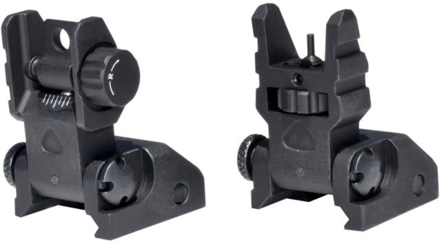 Kexuan 1 in Advanced Tactical Flip Up Front And Rear Sight Set Aluminum Black - Kexuan