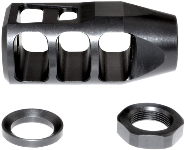 Kexuan Muzzle Brake 11/16x24 Steel Black For .450 Bushmaster Or Bull Barrel Thread Black - Kexuan
