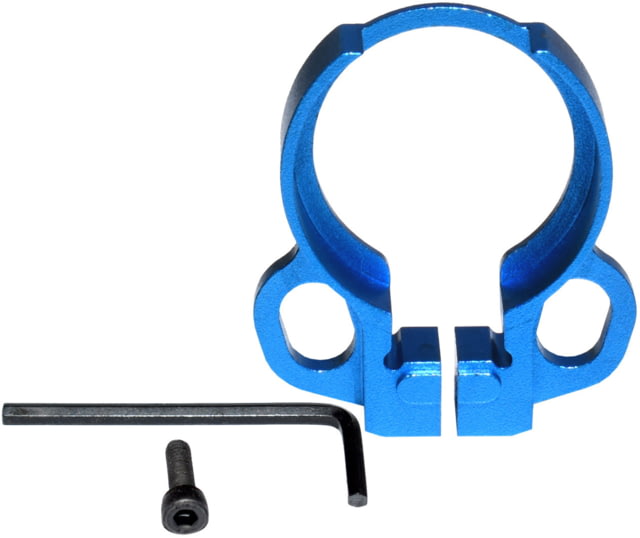 Kexuan Aluminum Receiver End Plate w/Dual Sling Clip Type Adapters for .223/5.56/.308 Buffer Tubes Dark Blue - Kexuan