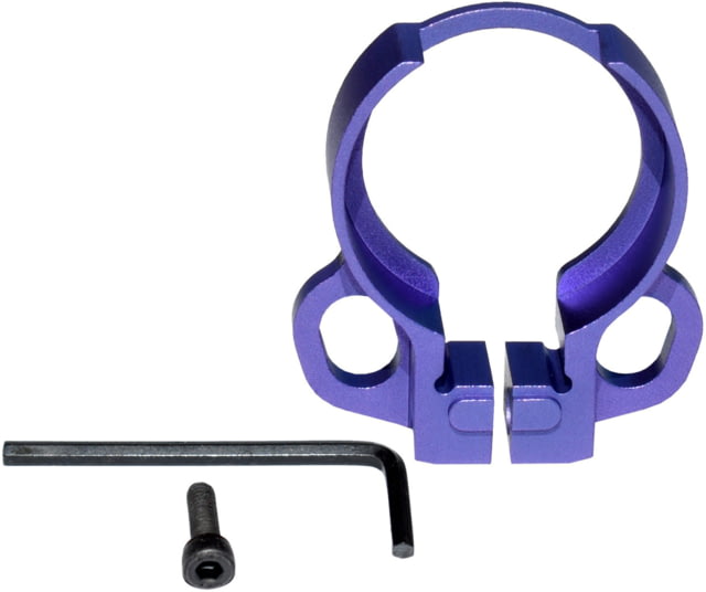 Kexuan Aluminum Receiver End Plate w/Dual Sling Clip Type Adapters for .223/5.56/.308 Buffer Tubes Purple - Kexuan