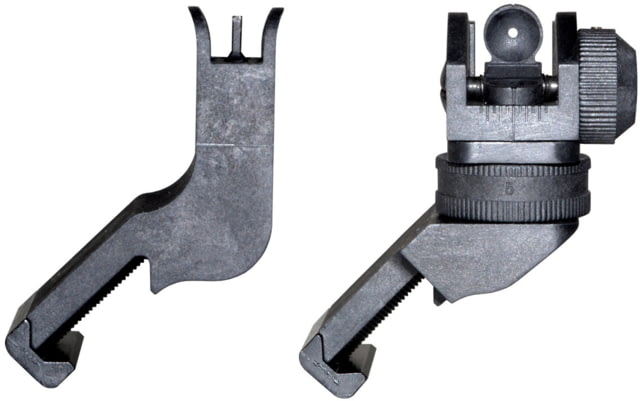 Kexuan Front & Rear 45 Degree Offset Backup Polymer Sights Black - Kexuan