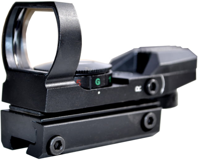 Kexuan Mini Reflex Sight Red/Green Dot 4 Reticle Styles Dovetail Mount Black - Kexuan