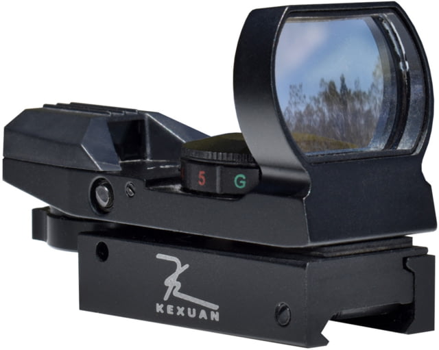 Kexuan Mini Reflex Sight Red/Green Dot 4 Reticle Styles Picatinny Mount Black - Kexuan