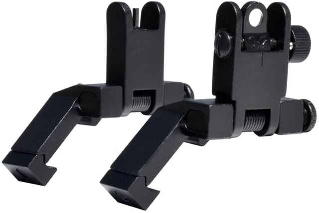 Kexuan Rapid Transition 45 degree Offset Flip-Up Sights Aluminum Front & Rear Set Black - Kexuan