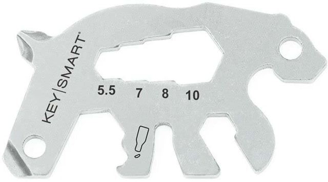 KeySmart 4-Tools-in-1 Alltul Multitool Bear Stainless Steel - Keysmart