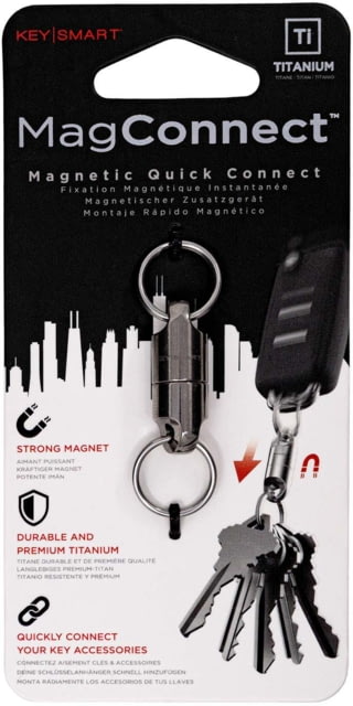 KeySmart MagConnect Magnetic Quick Connect Titanium - Keysmart
