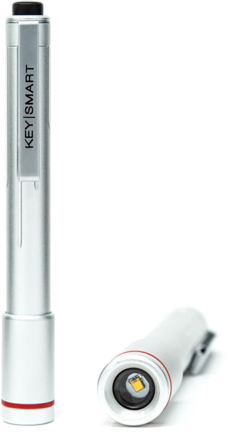 KeySmart Nano Torch XL Compact Pen Light Aluminum Silver Extra Large - Keysmart