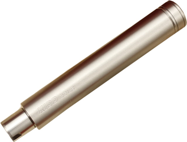 KIDD Innovative Design Ruger 10/22 .22 Long Rifle Caliber Threaded Rifle Barrel 6in Bull Non-Fluted Polished Silver KIDD- 22BRL-SS-6-POL-TC - Kidd Innovative Design