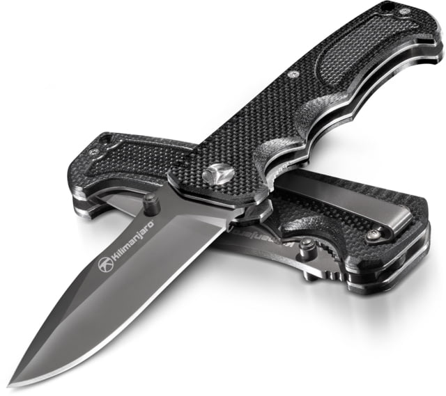 Kilimanjaro Gear Annex Folding Knife3.5in Black G10 Handle Black Plain Blade KJ - Kilimanjaro Gear