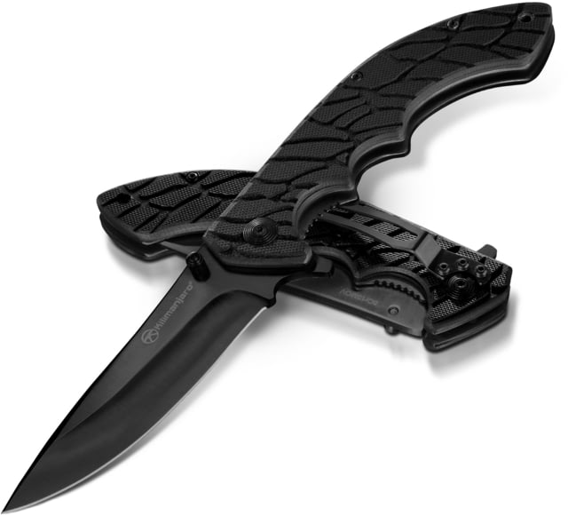 Kilimanjaro Gear Makazi Folding Knife3.8in Black G10 HandlePlain Black Blade KJ - Kilimanjaro Gear