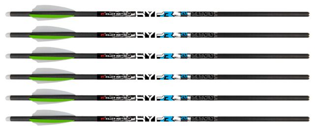 Killer Instinct HYPR Lite 20 inch Crossbow Bolts - 6 Pack