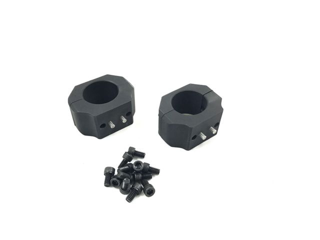 Kinetic Development Group SIDELOK Modular Optics Mount 1 inch Ring Set Black - Kinetic Development Group