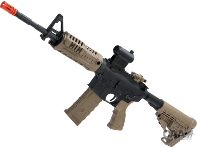 King Arms / Eagle Force CAA Licensed M4 Airsoft AEG Rifle by King Arms Carbine Dark Earth/Black - King Arms / Eagle Force