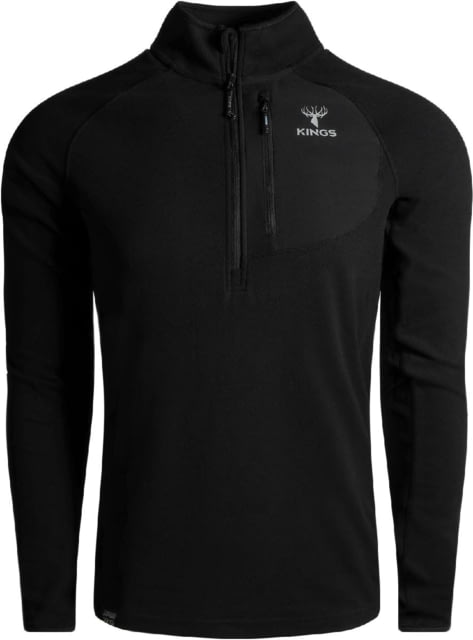 King's Camo XKG Flux Lite 1/4 Zip - Men's Black 3XL - King's Camo