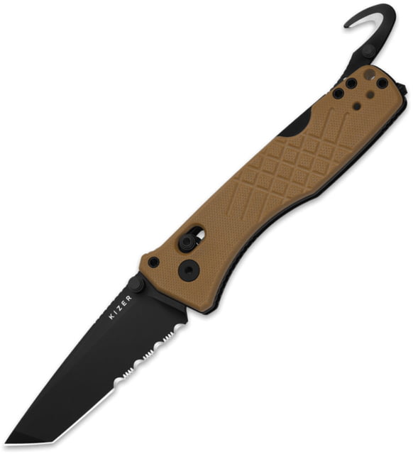 Kizer Cutlery Aegis T Clutch Lock Tan KI - Kizer Cutlery