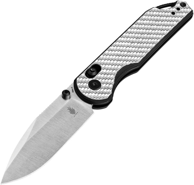 Kizer Cutlery Assassin Clutch Lock Slvr CF KI - Kizer Cutlery