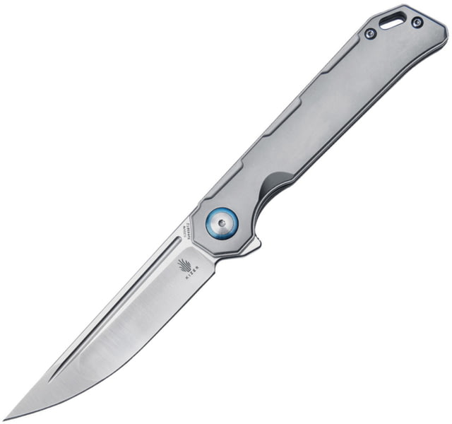 Kizer Cutlery Begleiter Framelock Titanium Folding Knife 3.5" satin finish S35VN stainless blade Gray titanium handle - Kizer Cutlery