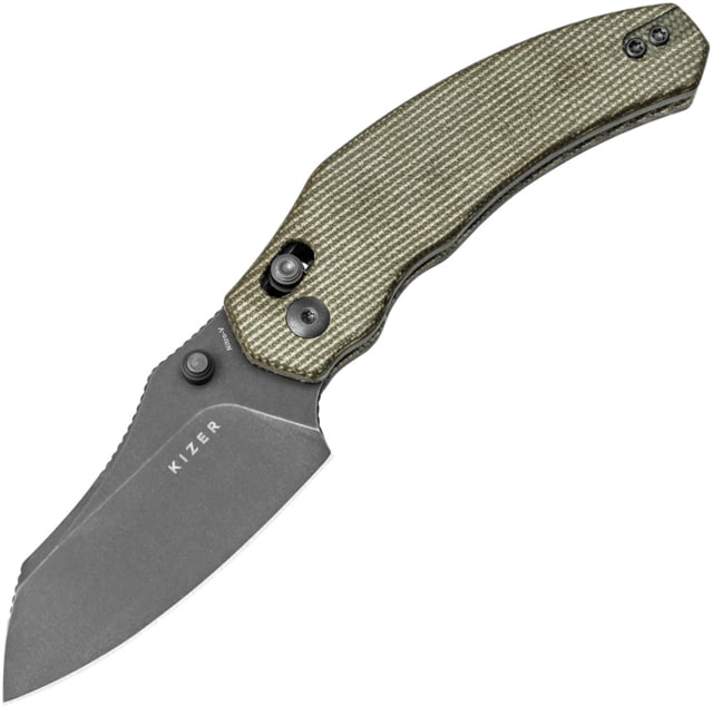 Kizer Cutlery Bulldog Clutch Lock Grn Mic KI - Kizer Cutlery