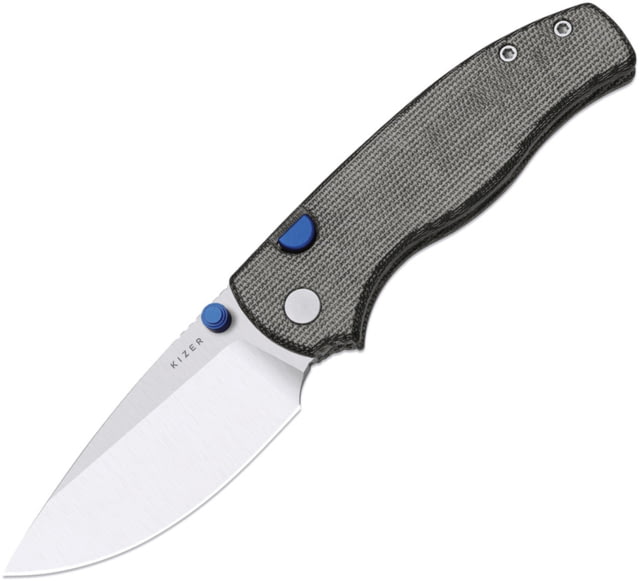 Kizer Cutlery Glaux Button Linerlock Blk KI - Kizer Cutlery