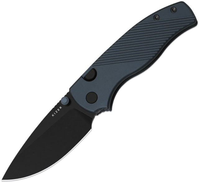Kizer Cutlery Glaux Button Linerlock Blue KI - Kizer Cutlery