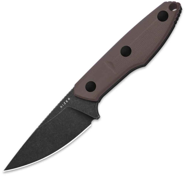 Kizer Cutlery Splinter Fixed Blade Brown KI - Kizer Cutlery