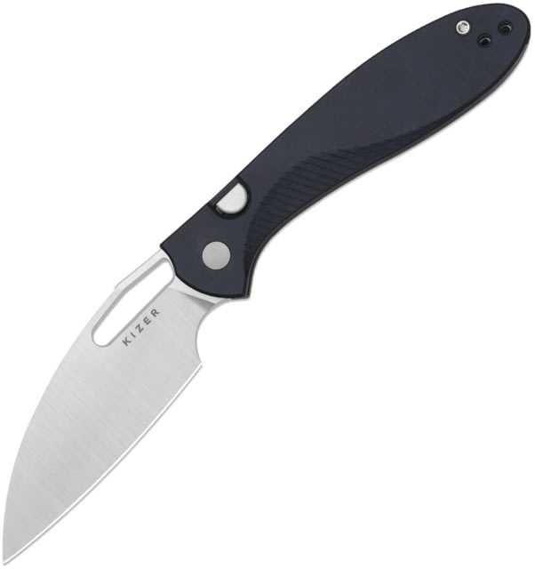 Kizer Cutlery Masu Button Linerlock Blue Can KI - Kizer Cutlery