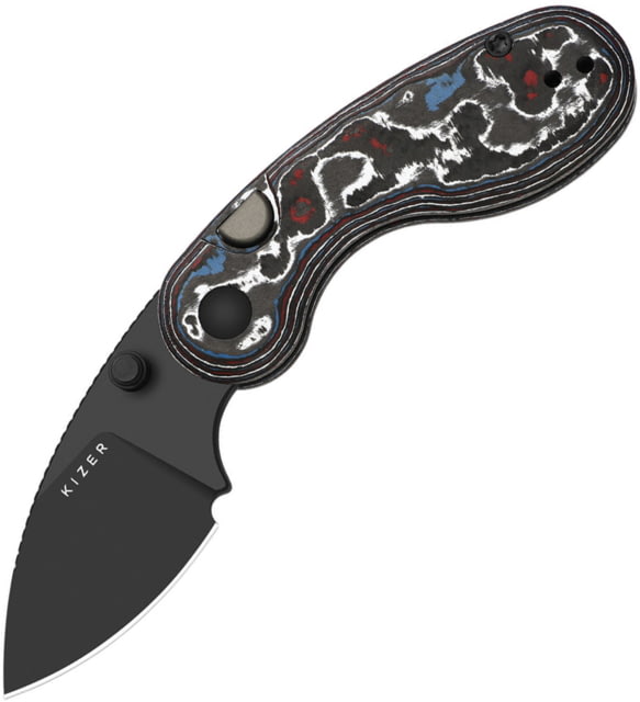 Kizer Cutlery Microbe Button Linerlock CF - Kizer Cutlery