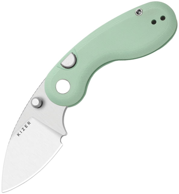 Kizer Cutlery Microbe Button Linerlock Grn KI - Kizer Cutlery