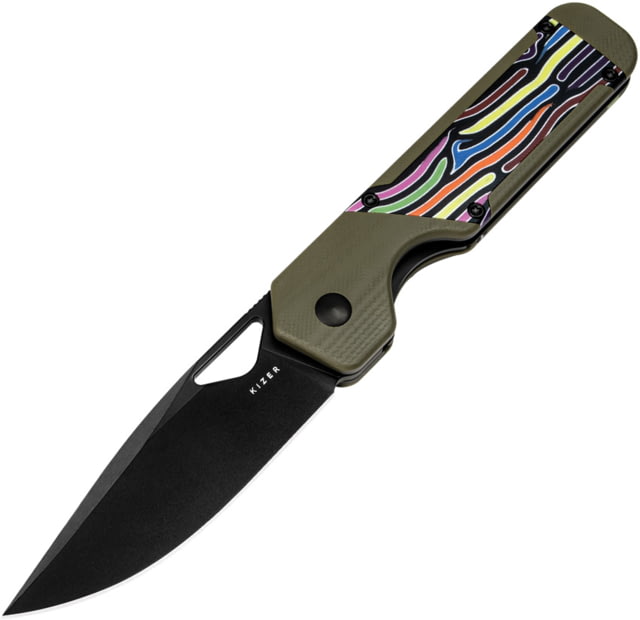 Kizer Cutlery Mini Militaw Framelock Green KI - Kizer Cutlery