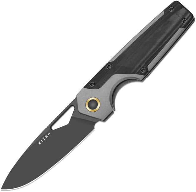 Kizer Cutlery Serpentine Framelock Micarta - Kizer Cutlery