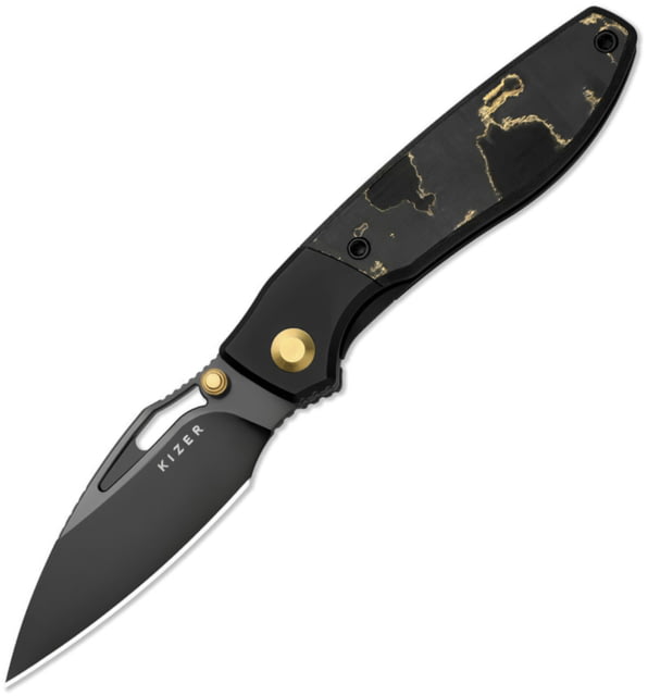 Kizer Cutlery Shrike Framelock Camo Gold CF - Kizer Cutlery