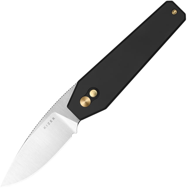 Kizer Cutlery Tomb Button Lock Black KI - Kizer Cutlery