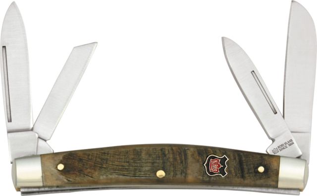 Klaas Rams Horn Stockman Knife 3.75in. Closed - Klaas