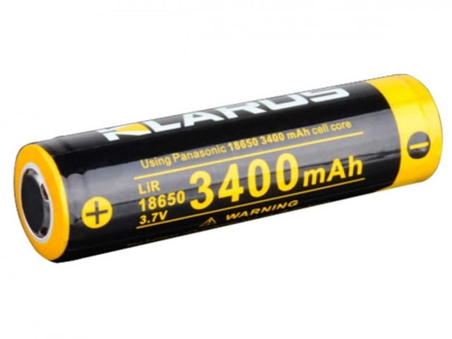 Klarus Panasonic Li-ion Rechargeable 18650 Battery 3.7V 3400 mAh NCR18650B Protected Cell KLARUS-PANASONIC-18650 - Klarus
