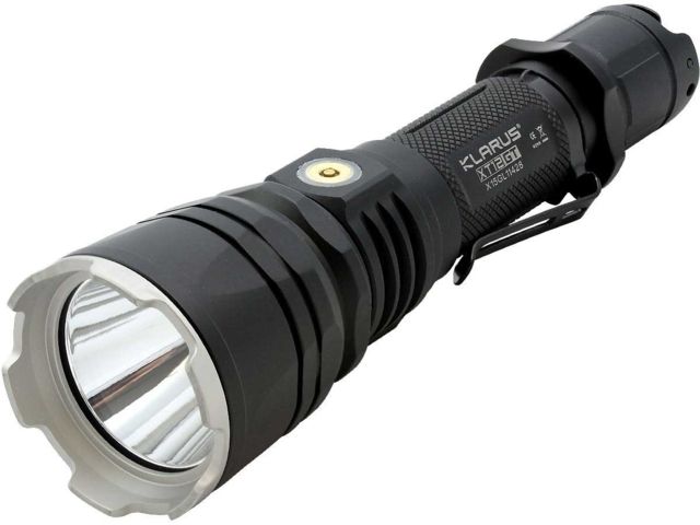 Klarus XT12GT 1 x 18650/ 2 x CR123A CREE XHP35 HI D4 LED Rechargeable Flashlight 1600 Lumens - Hunting Kit Black - Klarus