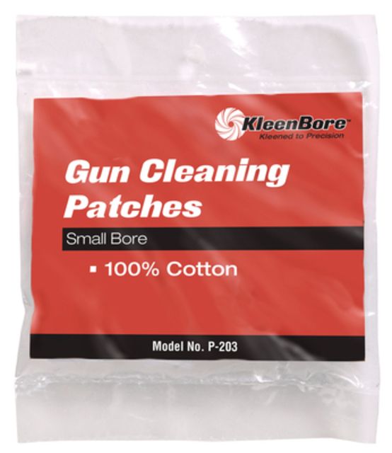 Kleenbore Kleen Bore Cotton Cleaning Patches 1216 Gauge 25 Pack - $6.99 at Optics Planet