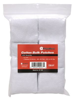 Kleen Bore SuperShooter Cotton Patch pks 38/45 .410 and 20 Gauge 250 pk