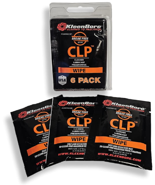 KleenBore Break Free CLP Wipe - 6 Pack