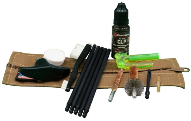 KleenBore Compact Military/LE Rifle Tactical Kit 5.56mm Coyote KB-MLE-5.56