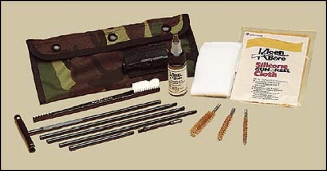 KleenBore Black Pouch Field Cleaning Kit All Caliber Handgun/Rifle Black