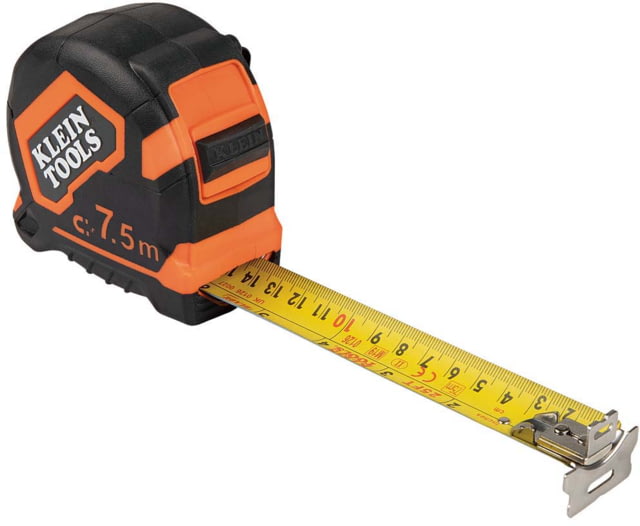 Klein Tools 7.5 Meter Tape Measure Magnetic Double-Hook Orange/Black