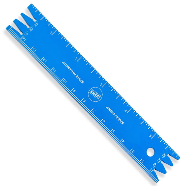 Knafs Aluminum Ruler & Knife Angle Finder Blue - Knafs