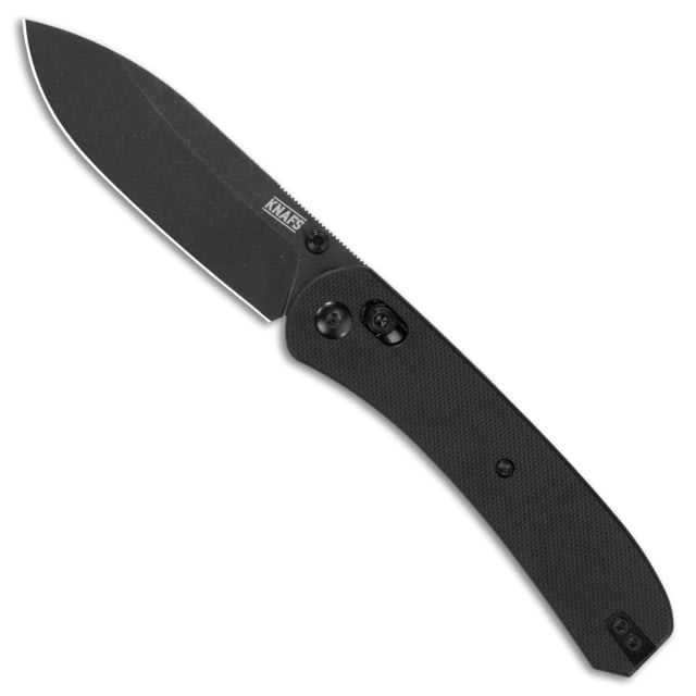 Knafs Lander 2 Pocket 3.25in Folding Knife G10 Handle Clutch Lock S35VN Drop Point Black/Black - Knafs