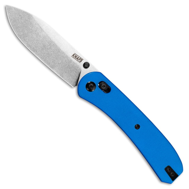 Knafs Lander 2 Pocket 3.25in Folding Knife G10 Handle Clutch Lock S35VN Drop Point Blue/Silver - Knafs