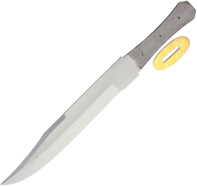 Knifemaking Blade Clip Point Fixed Blade Knife Blade 15in Overall 8.75in Satin SS Clip Point Blade SS Handle Full Tang - Knifemaking
